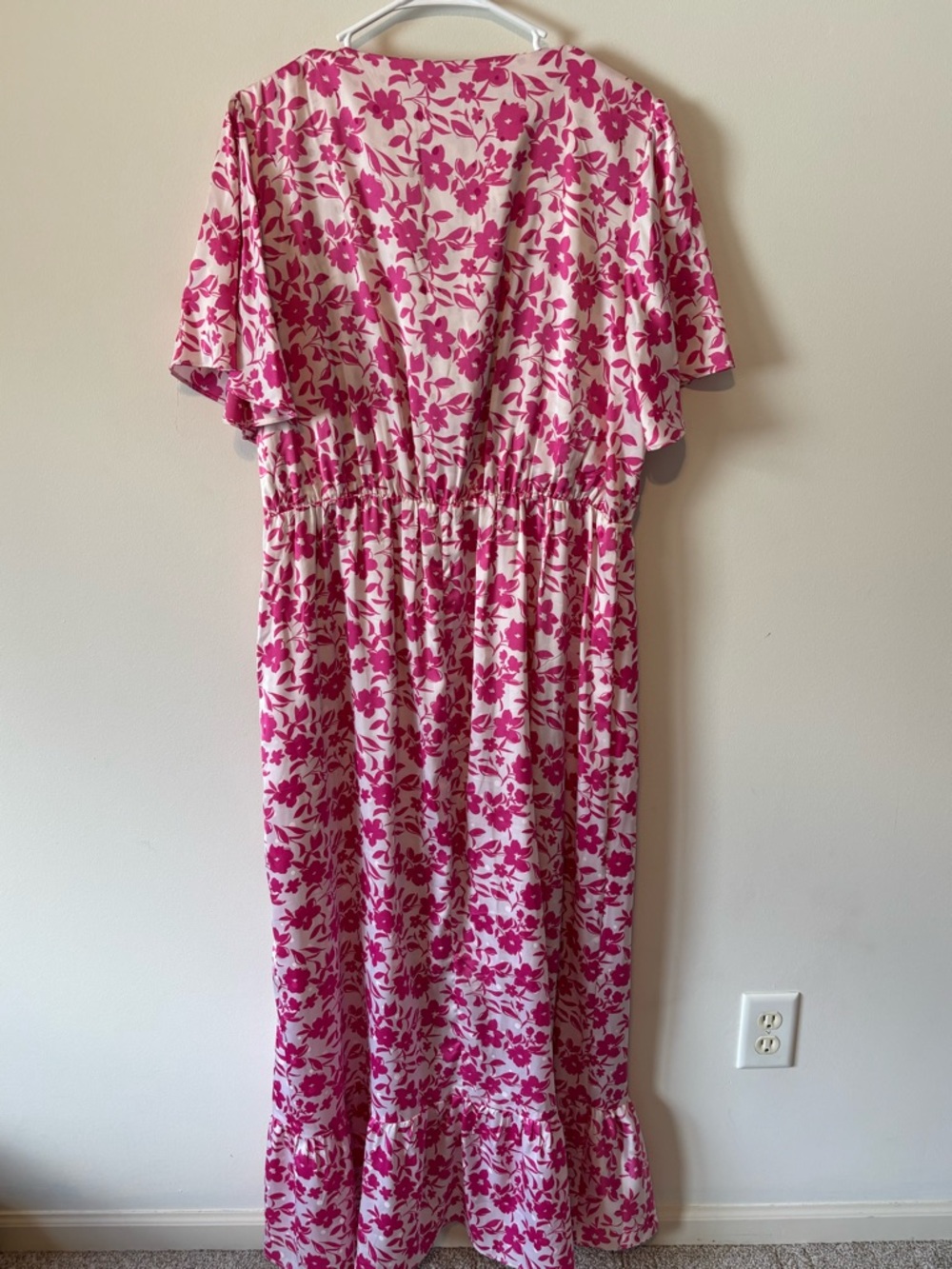 Draper James RSVP Pink Floral Spring Wedding Guest Maxi Dress Womens Size XL - Picture 10 of 13
